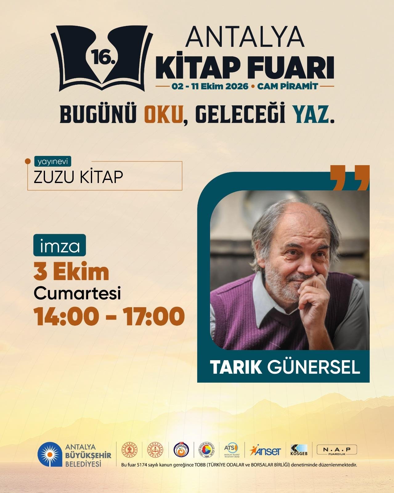 16. Antalya Kitap Fuarı afiş 1