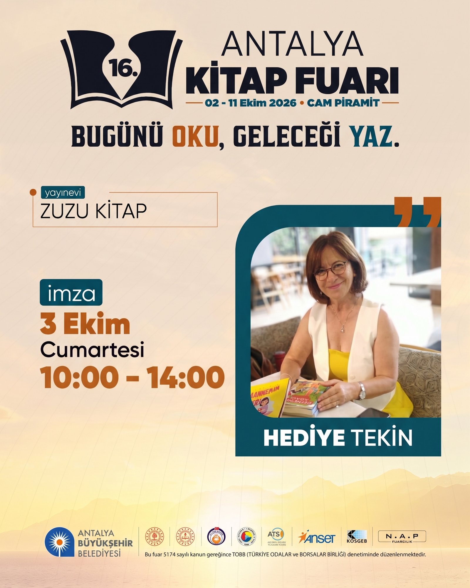 16. Antalya Kitap Fuarı afiş 8