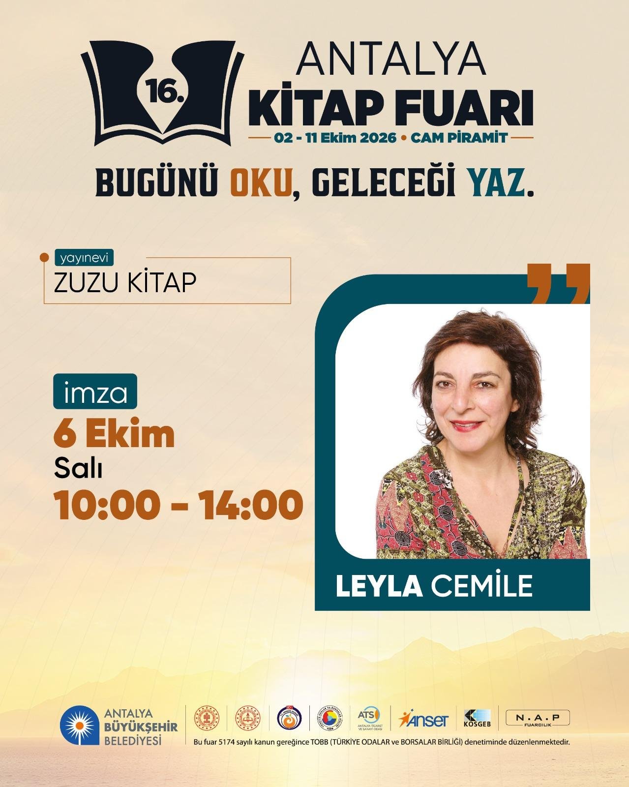 16. Antalya Kitap Fuarı afiş 9