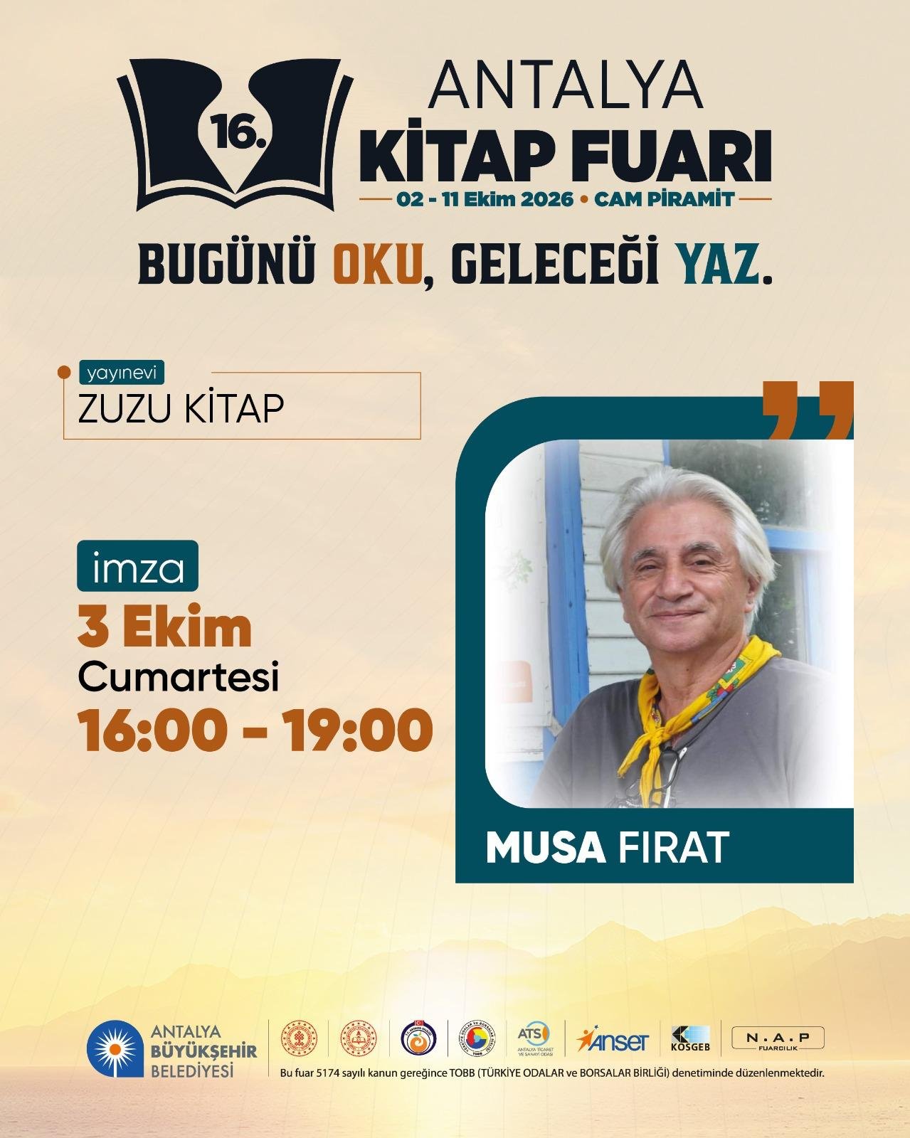 16. Antalya Kitap Fuarı afiş 10