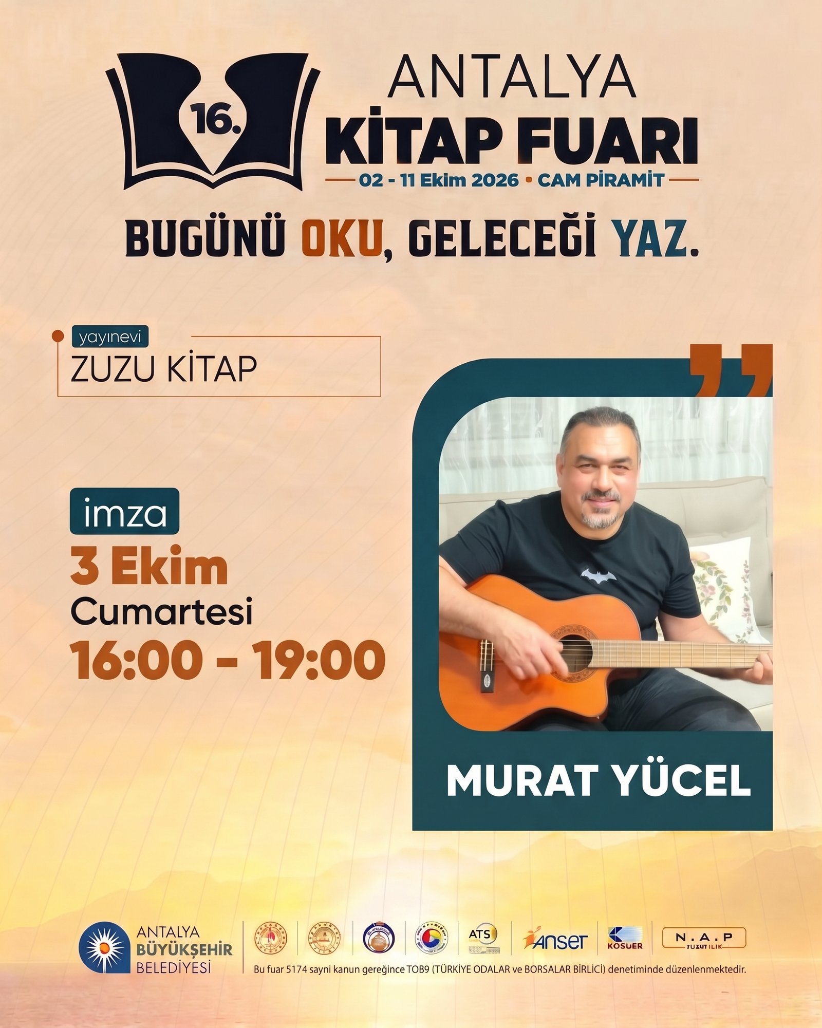 16. Antalya Kitap Fuarı afiş 18