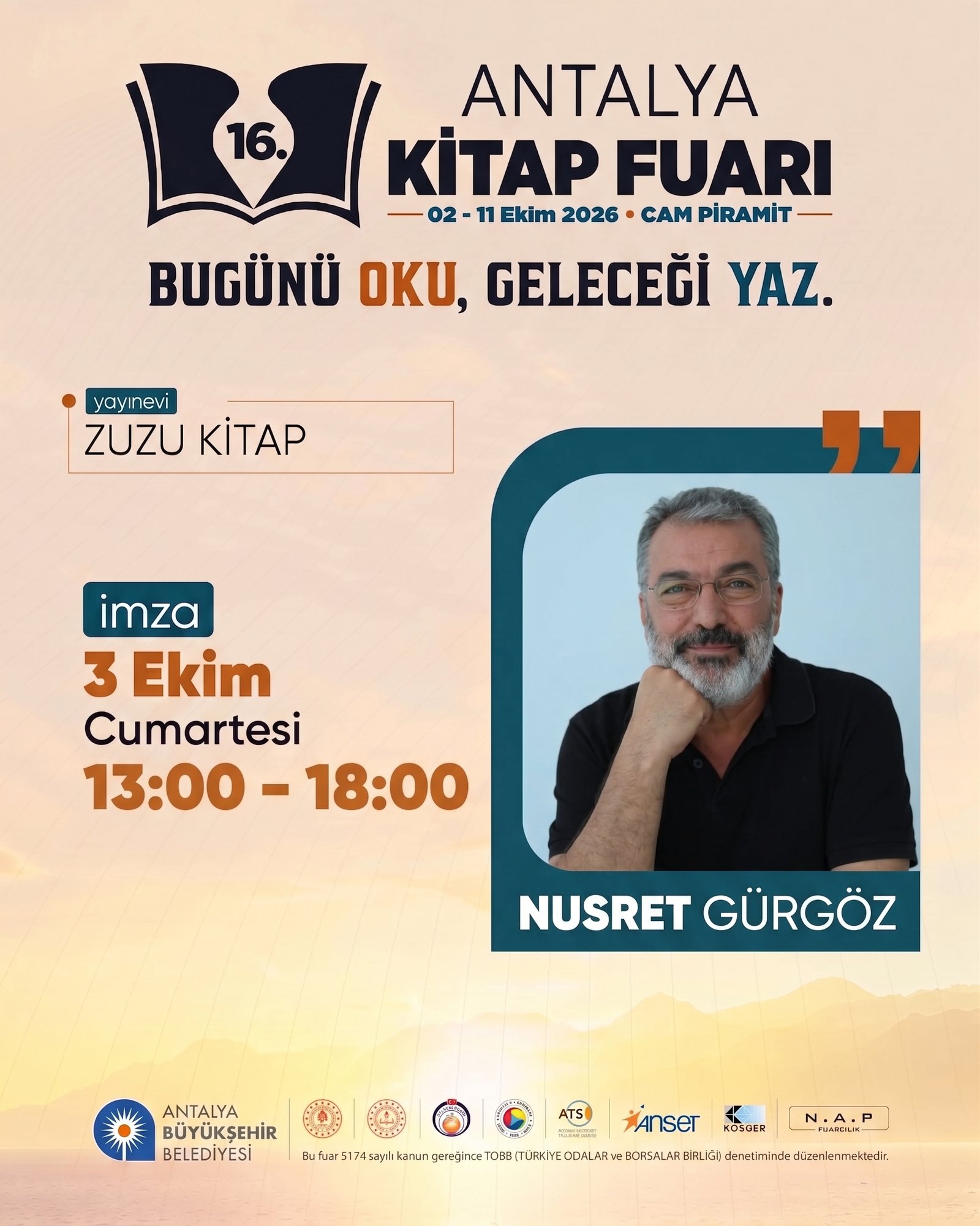 16. Antalya Kitap Fuarı afiş 13