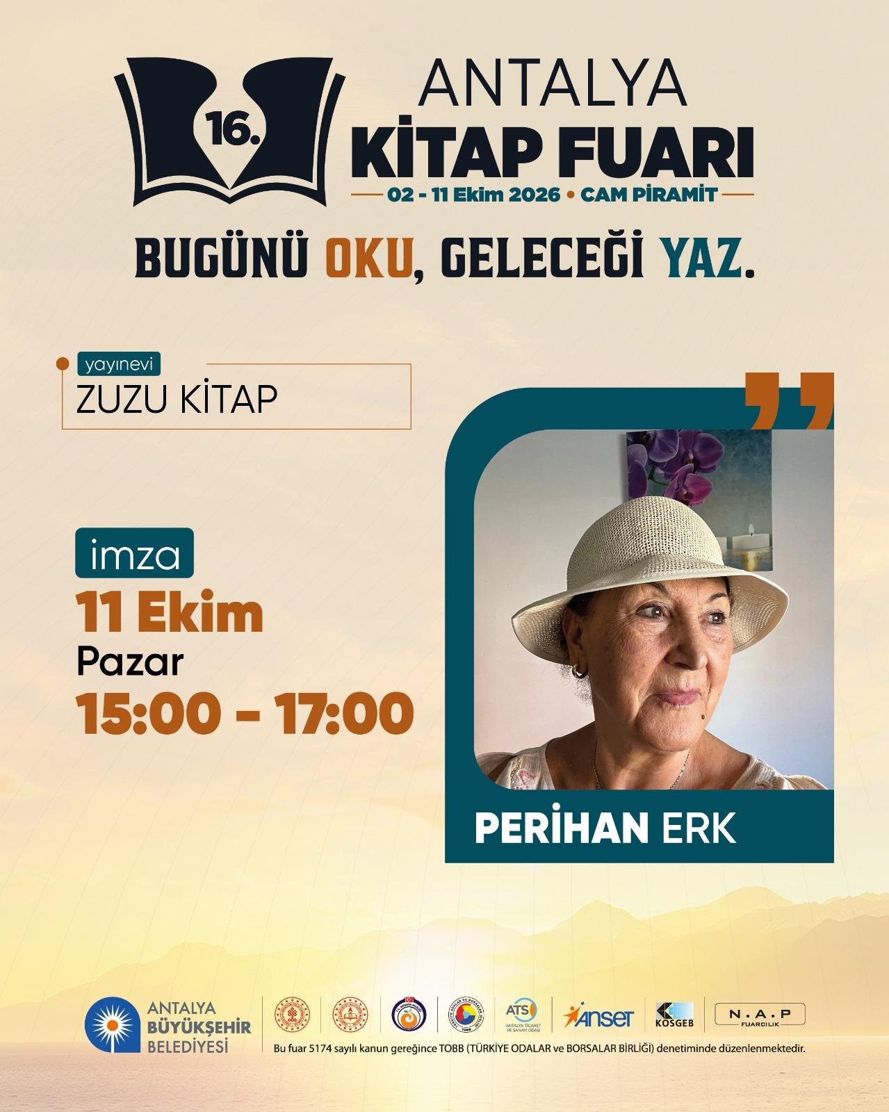 16. Antalya Kitap Fuarı afiş 14