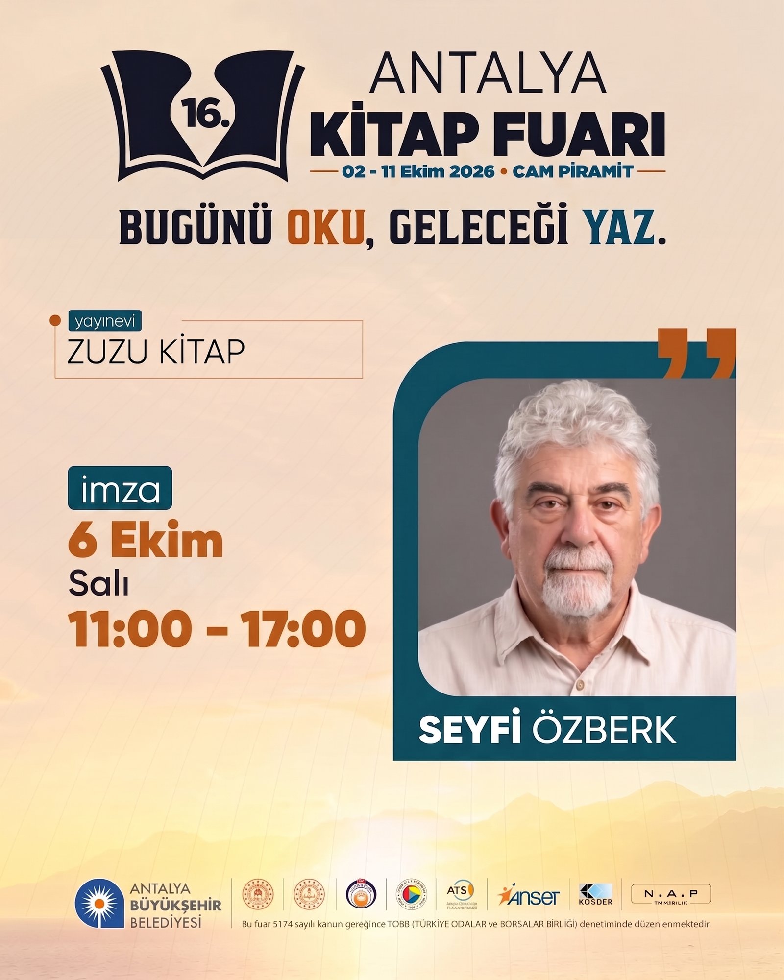 16. Antalya Kitap Fuarı afiş 12