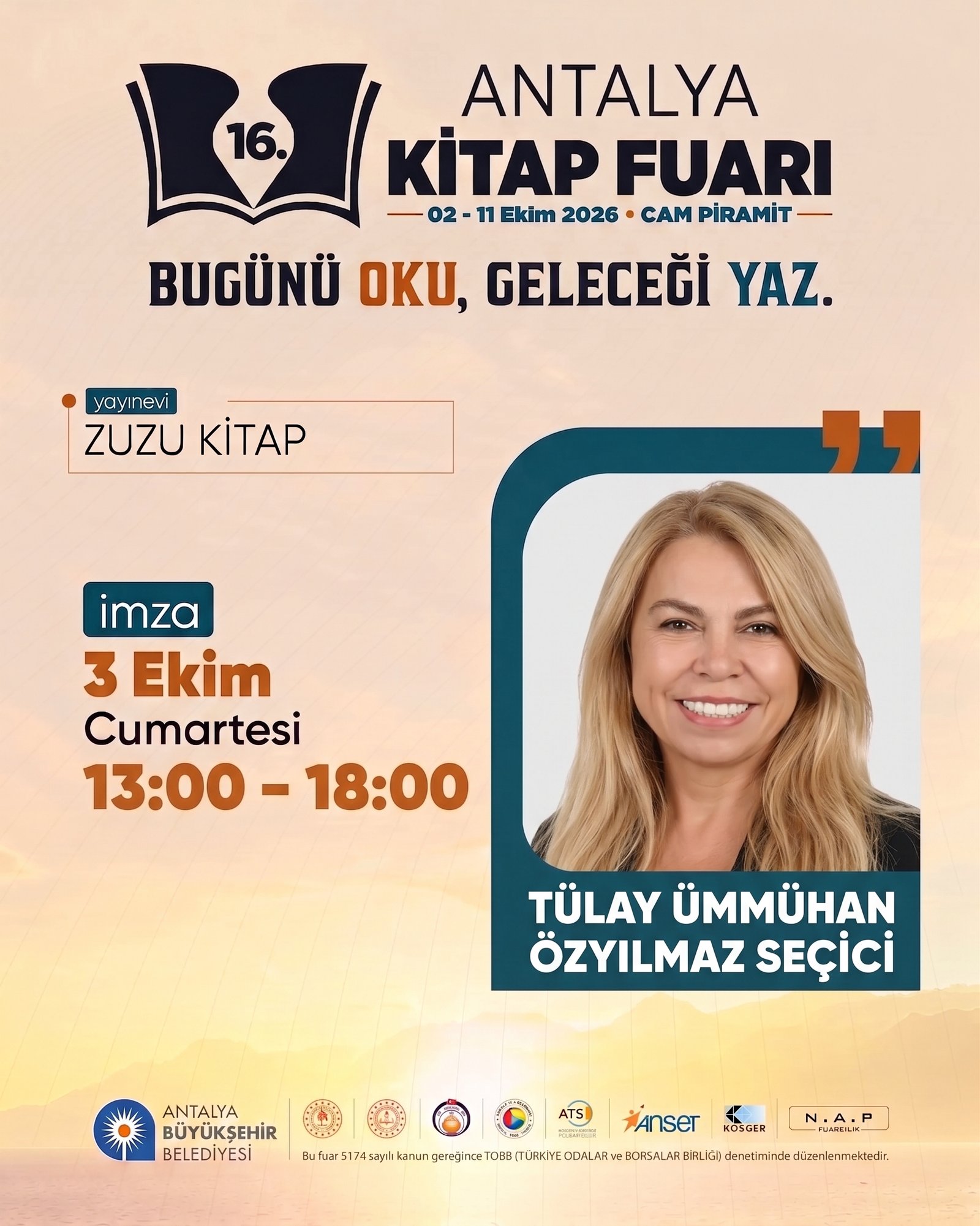 16. Antalya Kitap Fuarı afiş 17